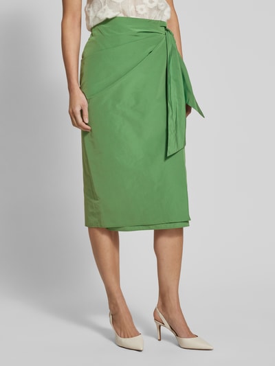 Weekend Max Mara Wikkelrok met knoopdetail, model 'NARSETE' Groen - 4