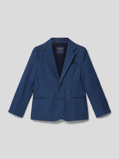 Mayoral Blazer in gemêleerde look Marineblauw - 1