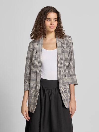 PIECES Shaped Fit Longblazer mit Schalkragen Modell 'BOSELLA' Mittelgrau 4