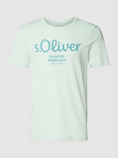 s.Oliver RED LABEL T-Shirt mit Label-Print Mint 2