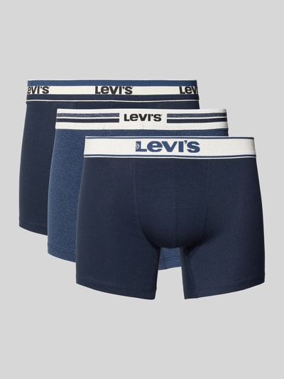 Levi's® Boxershorts mit elastischem Logo-Bund im 3er-Pack Marine 1