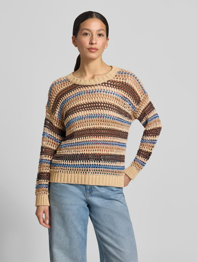 Weekend Max Mara Oversized Pullover aus Leinen-Baumwoll-Mix Modell 'DONIRICA' Mittelbraun 4