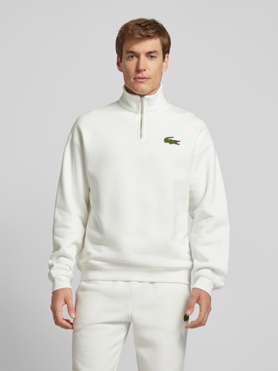 Lacoste Bluza z detalem z logo Biały 4