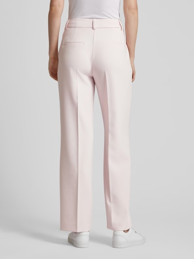 Selected Femme Wide leg stoffen broek met persplooien, model 'RITA' Roze - 5