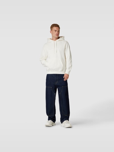 Carhartt WIP Hoodie mit Label-Stitching Offwhite 1