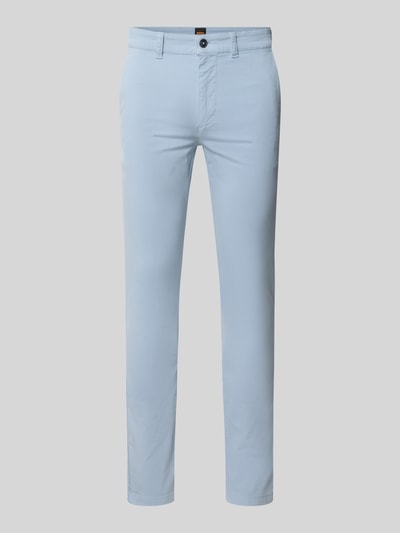 Produktfoto, Slim Fit Chino aus Baumwoll-Mix von BOSS Orange, Optik: Unifarben, Passform: Slim-Fit, seitliche Eingrifftaschen, Paspeltaschen hinten.