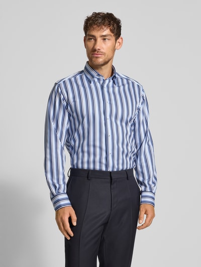 ETERNA Modern Fit Business-Hemd mit Kentkragen Bleu 4