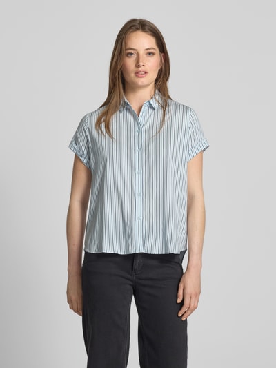 Samsøe Samsøe Regular Fit Bluse mit Kentkragen Modell 'MAJAN' Hellblau 4