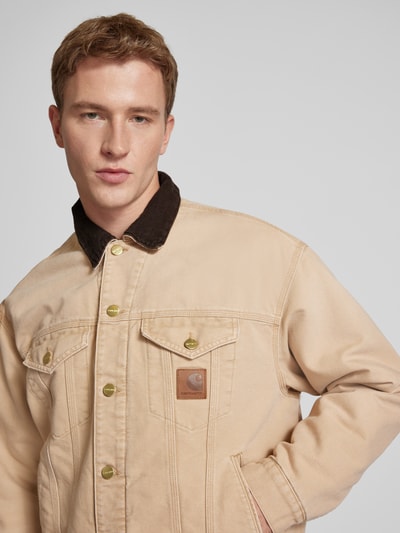 Carhartt Work In Progress Jack met labelpatch, model 'DAYTON' Beige - 3