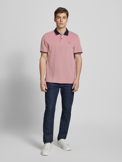 Gant Regular Fit Poloshirt mit Label-Stitching Modell 'OXFORD' Hellrot 1