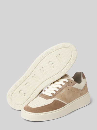 Copenhagen Sneakers met vetersluiting Beige - 4