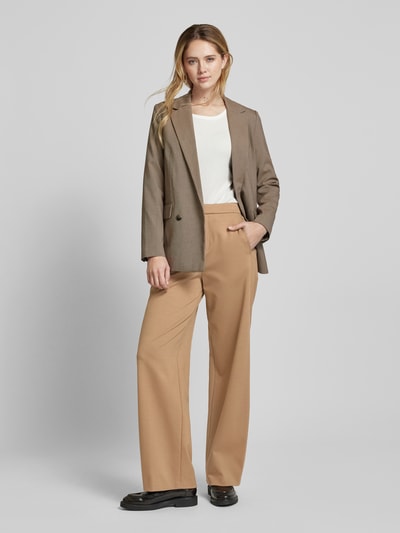 Drykorn Wide Leg Stoffhose mit Gesäßtaschen Modell 'FAE' Camel 1