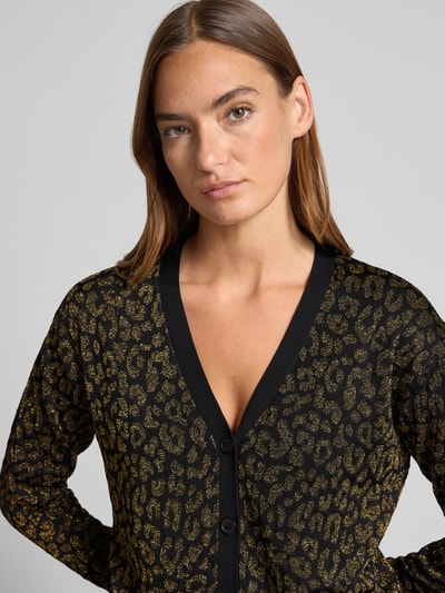 Lauren Ralph Lauren Cardigan aus Viskose-Mix Modell 'PARRIE' Gold Melange 3