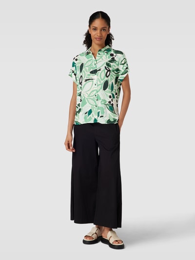 JAKE*S STUDIO WOMAN Overhemdblouse van viscose met all-over motief Lichtgroen - 1