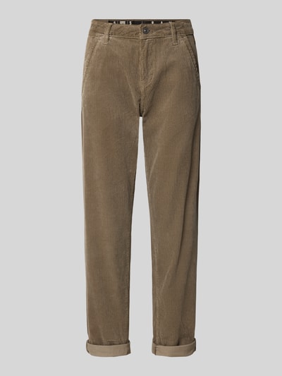 G-Star RAW Boyfriend fit corduroy broek, model 'Kate' Kaki - 2