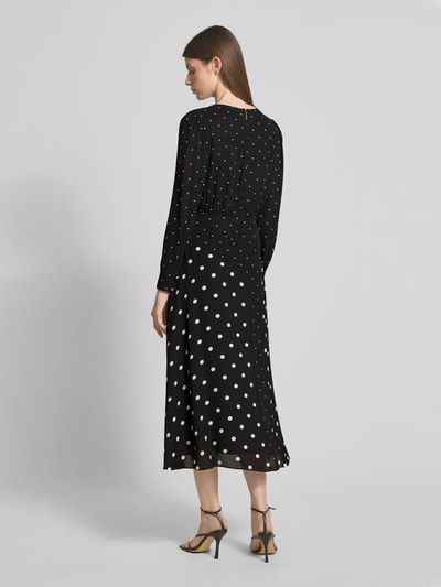 Marc Cain Sukienka midi z okrągłym dekoltem Czarny 5