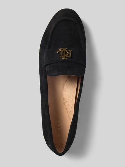 Lauren Ralph Lauren Loafer aus echtem Leder mit Logo-Applikation Modell 'Averi' Black 3