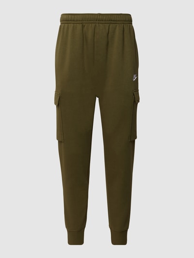 Nike Standard Fit Sweatpants mit Label-Stitching Oliv 2