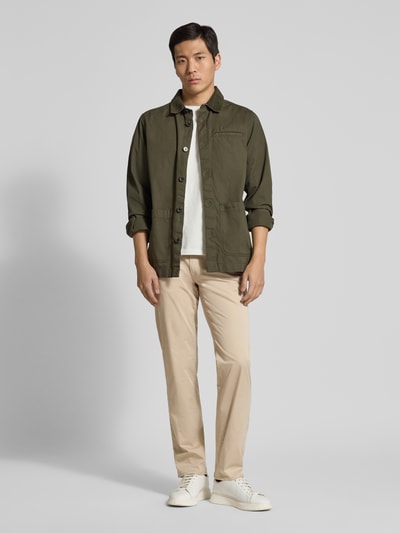 Brax Regular fit stoffen broek met lyocell-aandeel model 'Cadiz' Beige - 1