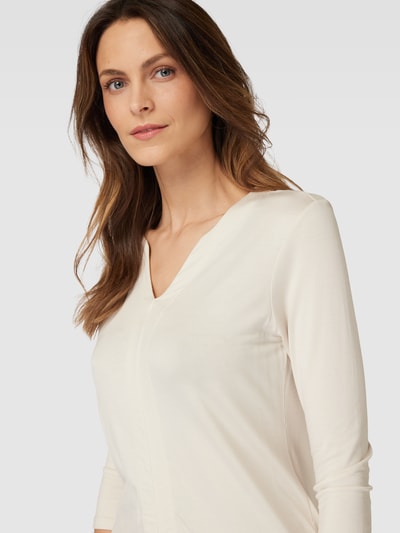 Christian Berg Woman Shirt met lange mouwen en V-hals Ecru - 3