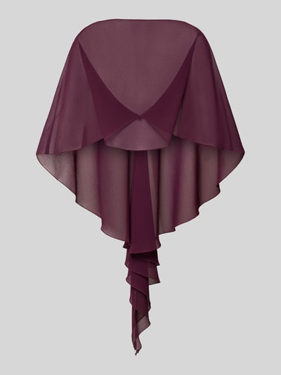 Productfoto, bessenrode stola uit chiffon met vloeiende textuur, zacht vallende lagen, Stola uit chiffon van Vera Mont