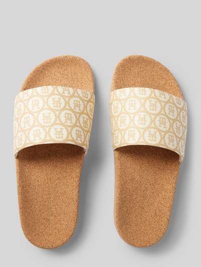 Tommy Hilfiger Slides mit Label-Print Beige 3