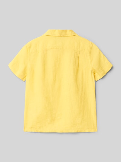 Polo Ralph Lauren Kids Regular fit linnen overhemd met reverskraag, model 'ANDY' Geel - 3