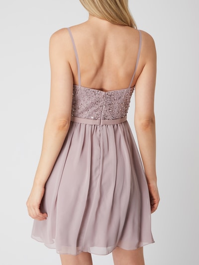 Laona Cocktailkleid mit Pailletten und Perlen Mauve 5