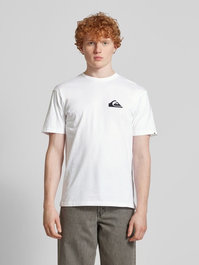 Quiksilver T-shirt met labelprint Wit - 4