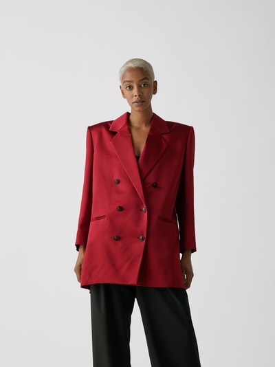 Magda Butrym Blazer aus Seide Bordeaux Rot 4