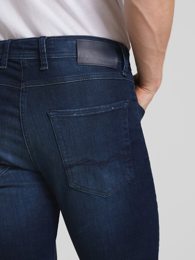 MAC Slim Fit Jeans im 5-Pocket-Design Modell 'Arne' Dunkelblau 3