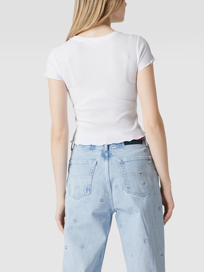 REVIEW T-Shirt mit Muschelsaum Weiß 5