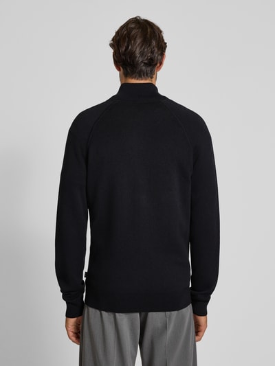 BOSS Kurtka o kroju regular fit z dzianiny z mieszanki żywej wełny model ‘H-IDINO’ Czarny 5