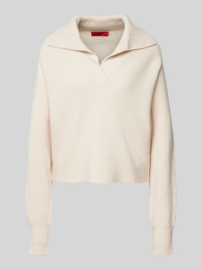 MAX&Co. Strickpullover mit Strukturmuster Modell 'VERMUT' Offwhite 2