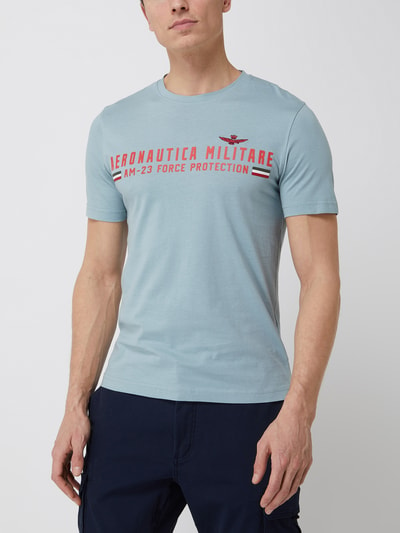 Aeronautica Militare T-shirt z logo Niebieski 4