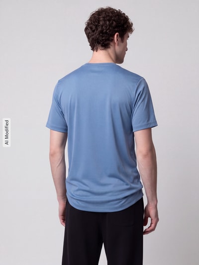 Nike Training Regular Fit Sport-T-Shirt mit Logo-Print Blau 5