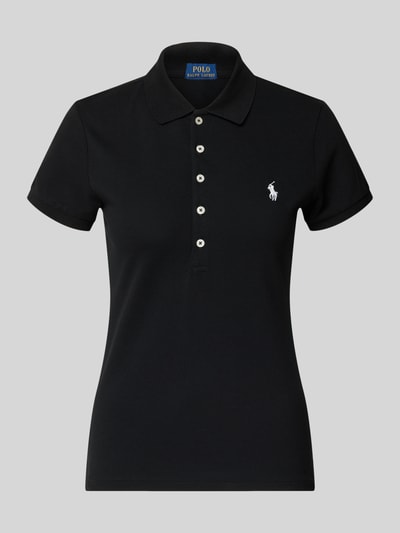 Polo Ralph Lauren Regular Fit Poloshirt aus Baumwoll-Mix Modell 'JULIE' BLACK 2