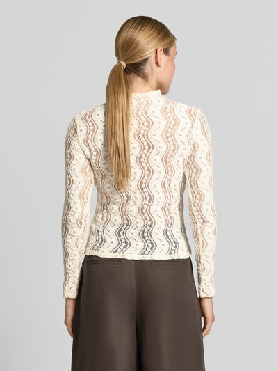 Christian Berg Woman Selection Slim Fit Longsleeve aus Baumwoll-Mix Ecru 5