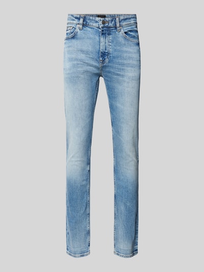 BOSS Orange Slim fit jeans in used-look, model 'DELAWARE' Jeansblauw - 2