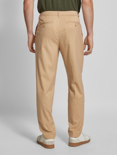 SELECTED HOMME Tapered Fit Stoffhose mit Bundfalten Modell 'LEROY' Sand 5