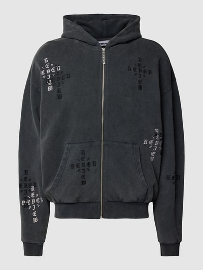 REVIEW Sweatjacke mit Crucifix GRUNGE Stitching Black 2