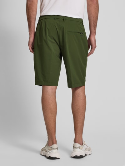 BOSS Green Bermuda met elastische band, model 'Speedflex' Donkergroen - 5