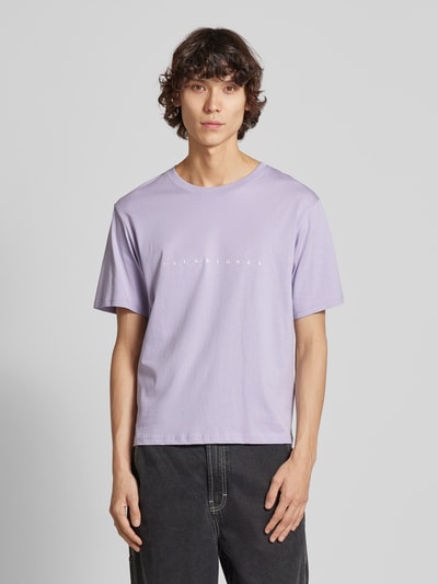 Jack & Jones T-Shirt mit Label-Print Modell 'STAR' Lavender 4