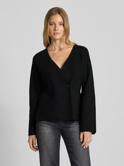 Neo Noir Kurtka z dzianiny z zapięciem na guzik model ‘Marie’ Czarny 4