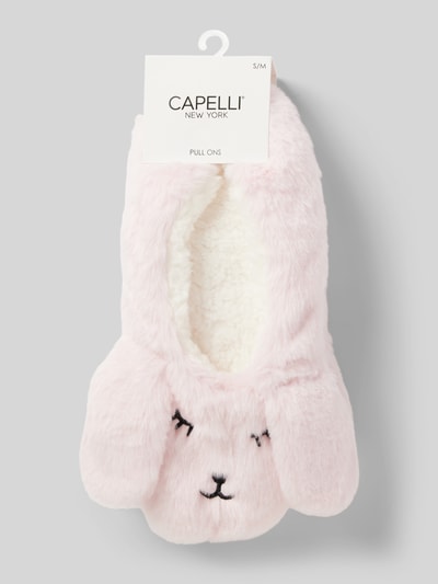 CAPELLI NEW YORK Socken mit Kunstfellbesatz Rose 3