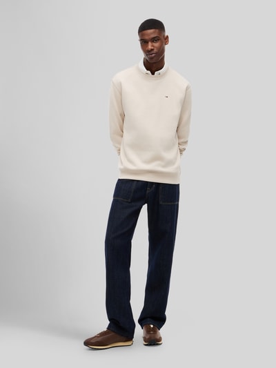 Tommy Jeans Regular Fit Sweatshirt aus Baumwoll-Mix Beige 1