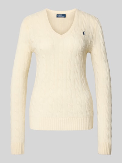 Polo Ralph Lauren Gebreide pullover met kasjmier, model 'KIMBERLY' Offwhite - 2