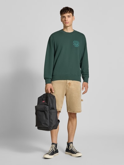 Levi's® Rugzak met logostitching, model 'L Pack' Zwart - 1