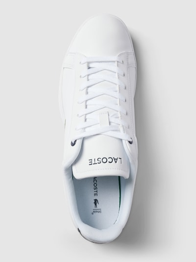 Lacoste Sneaker  mit Label-Print und  Logo-Stitching Modell 'CARNABY' Weiss 4