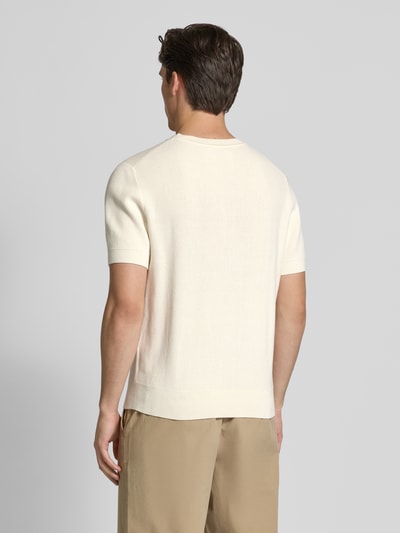 JAKE*S STUDIO MEN T-shirt met ribboorden, model 'CASPER' Offwhite - 5